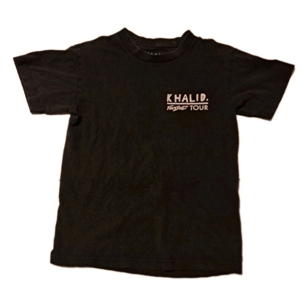 Khalid Free Spirit Concert Tour 2019 Men’s Small Black Graphic T-Shirt Pop R&B